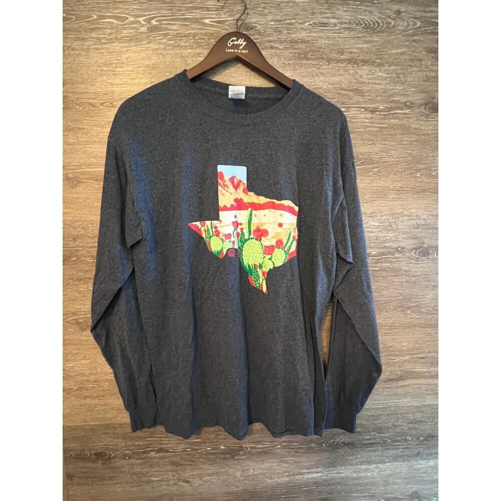 Texas women long sleeves shirt size Large girlie girl Fall